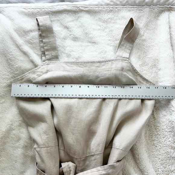 Quince 100% European Linen Square Neck Jumpsuit - Picture 6 of 7
